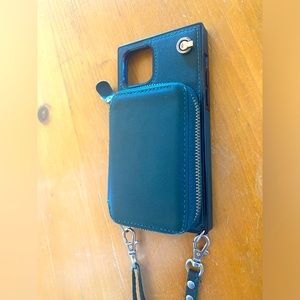 iPhone 11pro wallet crossbody purse case